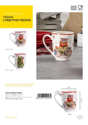 TAZZA CHRISTMAS FRIENDS Tellini S.R.L. Veleprodajna odjeća